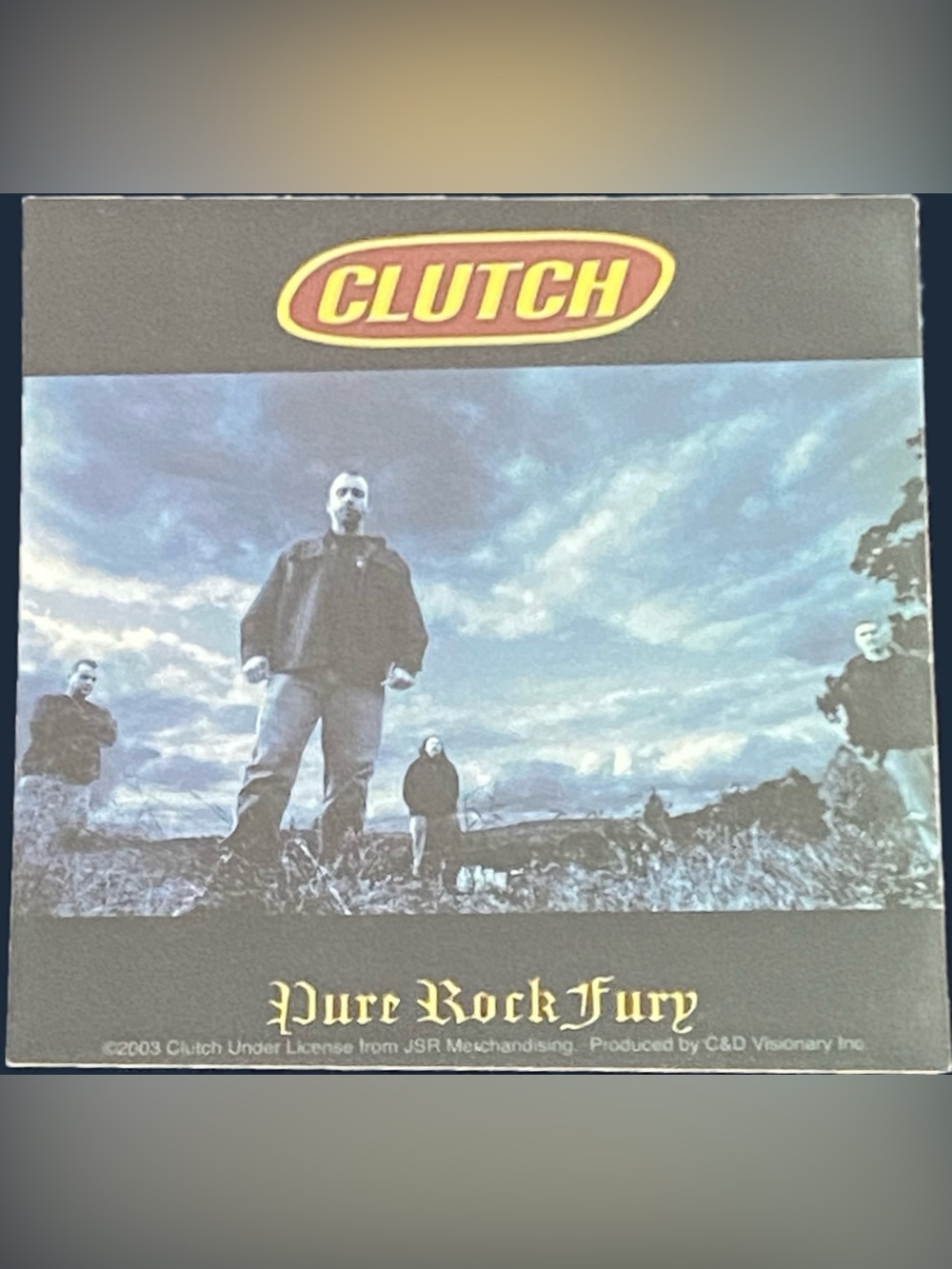 Vintage Clutch Sticker Pure Rock Fury 2003 Band Logo Decal NWT JSR C&D Visionary